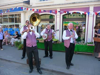 A jazz band playing at Malton Food Lovers' Festival. Picture: Nick Fletcher