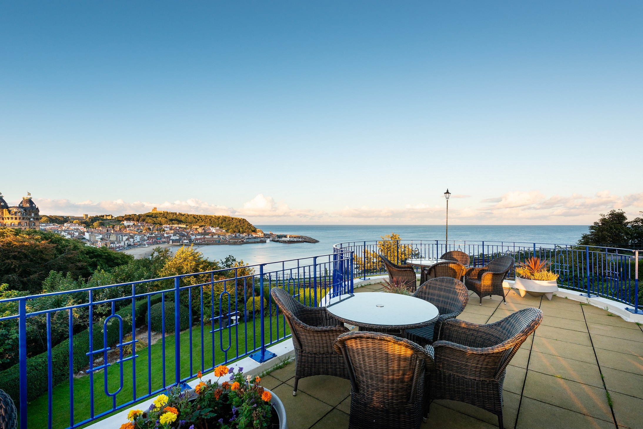 The terrace at The Esplanade hotel, Scarborough