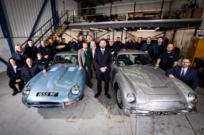 James Szkiler and his team at Classic and Sportscar Centre which is celebrating 30 years in business.