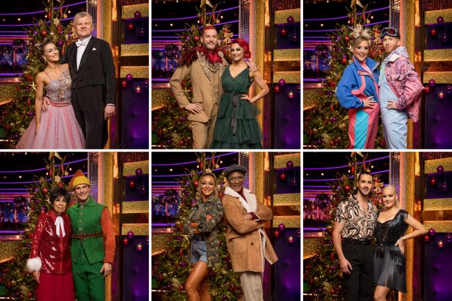 Strictly 2021 Christmas Special line up. Credit: BBC/PA