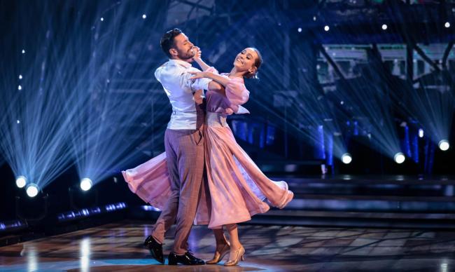 Giovanni Pernice and Rose Ayling-Ellis during the dress run for BBC One's Strictly Come Dancing 2021 on Saturday, December 11. Credit: BBC/PA