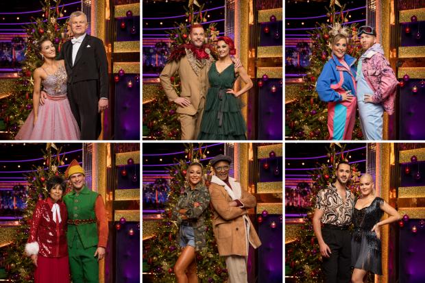 Gazette & Herald: Strictly Come Dancing Christmas special line up. Credit: BBC/PA