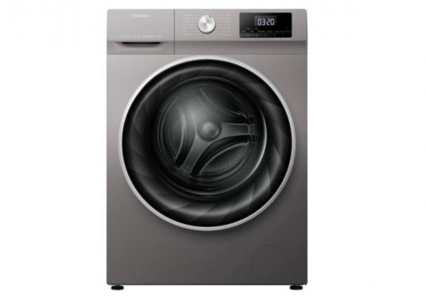 Gazette & Herald: Hisense WFQY1014EVJMT 10Kg Washing Machine with 1400 rpm - Titanium - B Rated (AO)