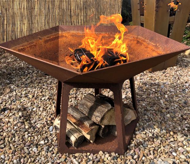 Gazette & Herald: Personalised Steel Star Firepit. Credit: Not On The High Street