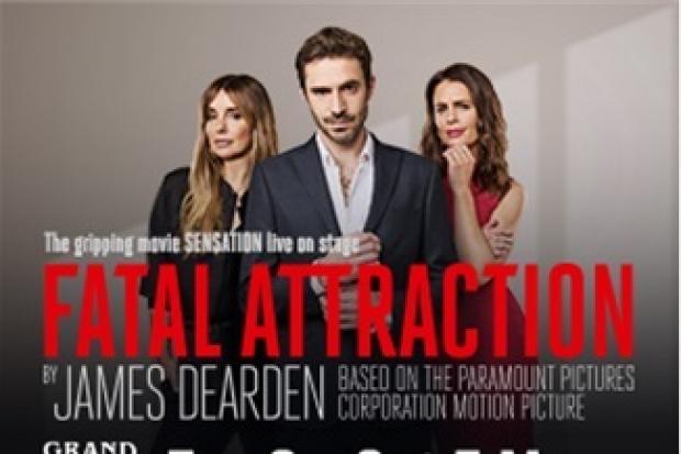 The poster for Fatal Attraction's run at the Grand Opera House, York, with Susie Amy, right, now playing Alex Forrest, alongside Oliver Farnworth's Dan Gallagher and Louise Redknapp's Beth