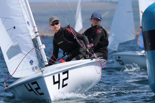 Gazette & Herald:  Oliver Rayner and Alice Davis will compete at the Youth Sailing World Championships Picture: Jon Cawthorne