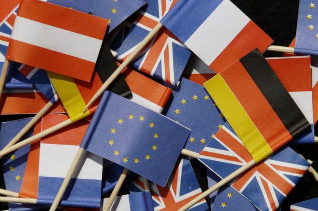 Gazette & Herald: UK and European flags. Credit: Canva