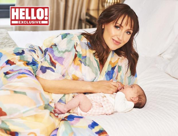 Gazette & Herald: Catherine Tyldesley with her baby daughter Iris as they appear in this week's edition of the magazine. Credit: Hello! Magazine/PA