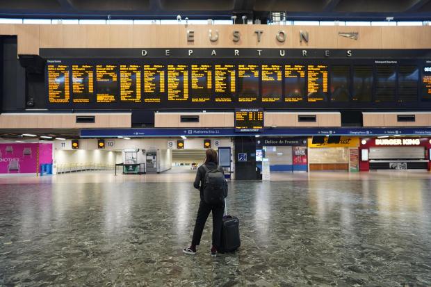 Gazette & Herald: Many stations have been left almost deserted this week due to the train strikes (PA)