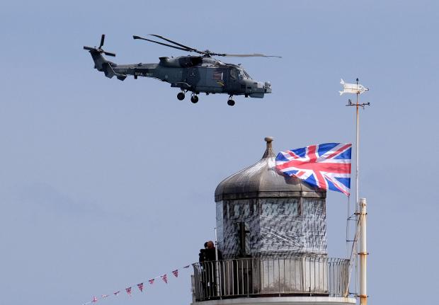 Gazette & Herald: There was a flypast of Wildcat helicopters on the day Photography/Scarborough Borough Council