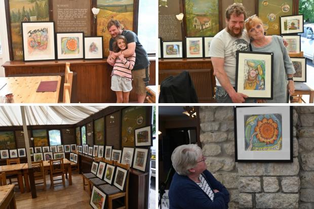 Around 100 people attended the event which showcased 59 drawings by Rob Temple Pictures: Abigail Greetham