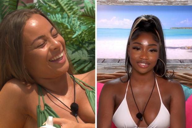 Gazette & Herald: Danica and Indiyah. Love Island airs at 9pm on ITV2 and ITV Hub. Episodes are available the following morning on BritBox. Credit: ITV