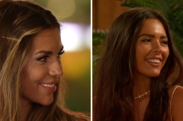 Gazette & Herald: Ekin-Su and Gemma on Love Island. Love Island airs at 9pm on ITV2 and ITV Hub. Episodes are available the following morning on BritBox. Credit: ITV
