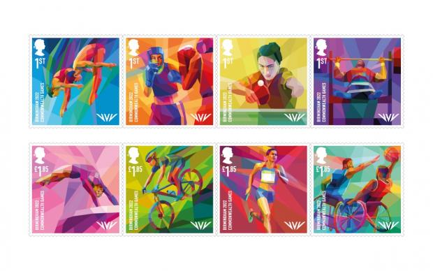 Gazette & Herald: The special stamps collection which marks the Commonwealth Games in Birmingham 2022 (Royal Mail/PA)