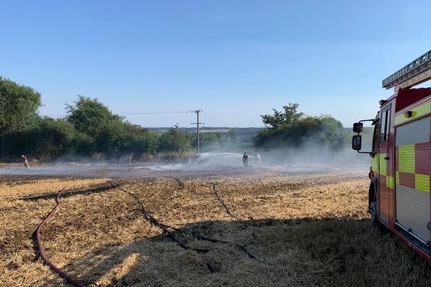 Fire crews across North Yorkshire responded to numerous calls during the recent dry weather and high temperatures Picture: Malton Fire Station