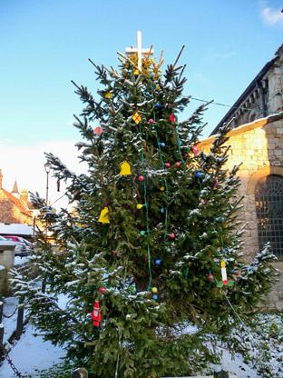 The Christmas Tree in Malton Market Place by Nick Fletcher.