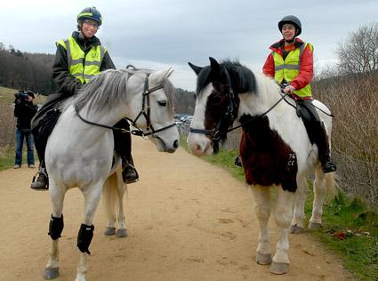 Ryedale Bridleways group members Anne Blakemore, left, of Great Barugh, and Janis Bright of Snainton, were among those who took part in a Dalby celebratory ramble to mark World Forest Day.
