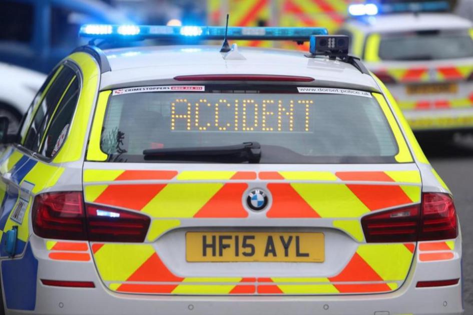 Car ends up on its roof after crashing into wall in North Yorkshire 