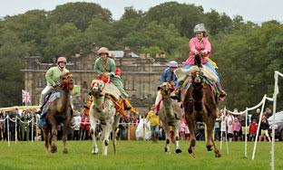 Camel races at Duncombe Park Country Fair