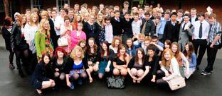 Malton School Year 11 pupils dressed up for their last day at school.