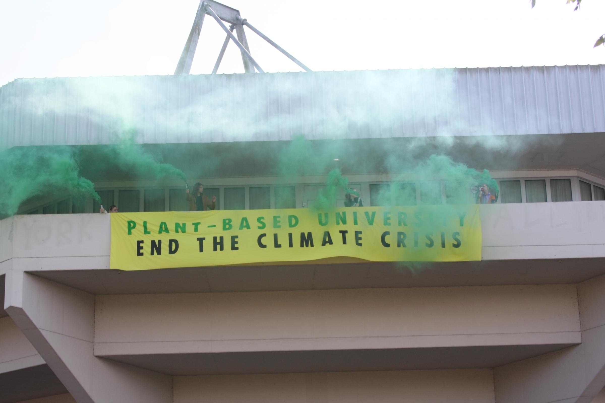Plant-Based Universities activists protest at University of York - Vimarsana News