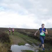 Pickering Running Club’s Kelly Gaughan in action during the Salter-gate Gallows