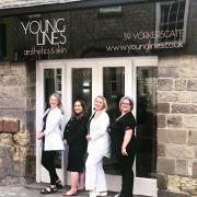 Members of the Young Lines team. From left to right: Lorilee, Ellie, Karen, and Francesca.