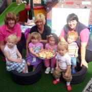 Children and staff from House Martin’s day nursery in Malton which raised £382.50 for the Pulse Appeal