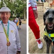 Chris Turnbull won bronze at the 2022 Commonwealth Games in Birmingham Pictured: Chris Turnbull and his guide dog, James