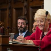 Cllr Margaret Atkinson in the council chamber