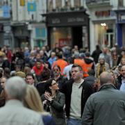 Shoppers in Coney Street in York