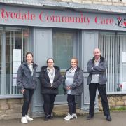Ryedale Community Care, based in Pickering, has been rated ‘Good’ by the Care Quality Commission. Pictured: Karen Atkinson, Stella Squirrell, Claire Squirrell, Dave Lea