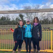 A new walking group has been launched in Pickering, with a focus on supporting the residents’ health and encouraging engagement within the community. Pictured: Carrie Brackstone, Katherine Bray and Daisy Bringloe