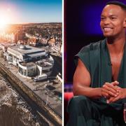 The performances of 'Johannes Radebe: Freedom Unleashed’ at Bridlington Spa tonight and tomorrow (April 1) have been cancelled. Pictured: Bridlington Spa and Johannes Radebe