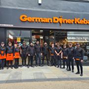 The team outside the new store in Scarborough