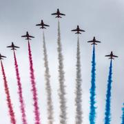 This is when you can see the Red Arrows aerobatic display in North Yorkshire this year