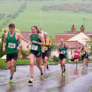 Siblings Ryan and Kelly Gaughan in action for Pickering Running Club at the Pocklington 10k. Picture: Nicola Wise