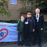 Mandy Carpenter, Active Travel lead at Malton Primary school and town councillor pictured with Ian Conlan, 20s Plenty lead for the area, who is also Mayor of Malton.