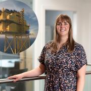 Kelly Brown – Ellis Patents sales director and insert Sunrise Wind – the offshore platform where Ellis' Emperor cable cleats are being installed