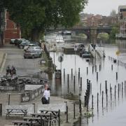 Parts of King's Staith flooded at 10am