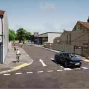 An image of the proposed Aldi store
