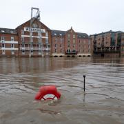 Flooding in York during Storm Jocelyn