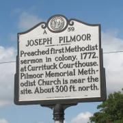 A memorial plaque dedicated to North Yorkshire-born Joseph Pilmoor in North Carolina. Picture by Laura Troy.