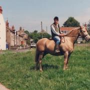 Reader Paul Ireson on one of his horses in Newton-on-Rawcliffe in about 1987. He owned and named Old Pond House which featured in my columns about witch posts in January 2023.