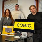 Shannen de'Vries, Business Development at HMi Elements, Chris Pleijsier,Co-Founder of Cobic-Ex, Sander van Tienhoven, Co-Founder of Cobic-Ex.