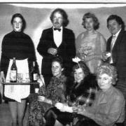 The cast of Blithe Spirit in 1976