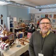 Andrew Cambridge in the Blueberry Academy shop in Walmgate