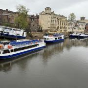 City Cruises York boats moored by Lendal Bridge