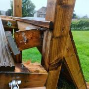 Equipment at Kirkbymoorside play park damaged by vandals