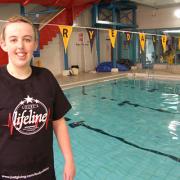 Emma Hopkinson, who is doing a sponsored swim for Louby’s Lifeline